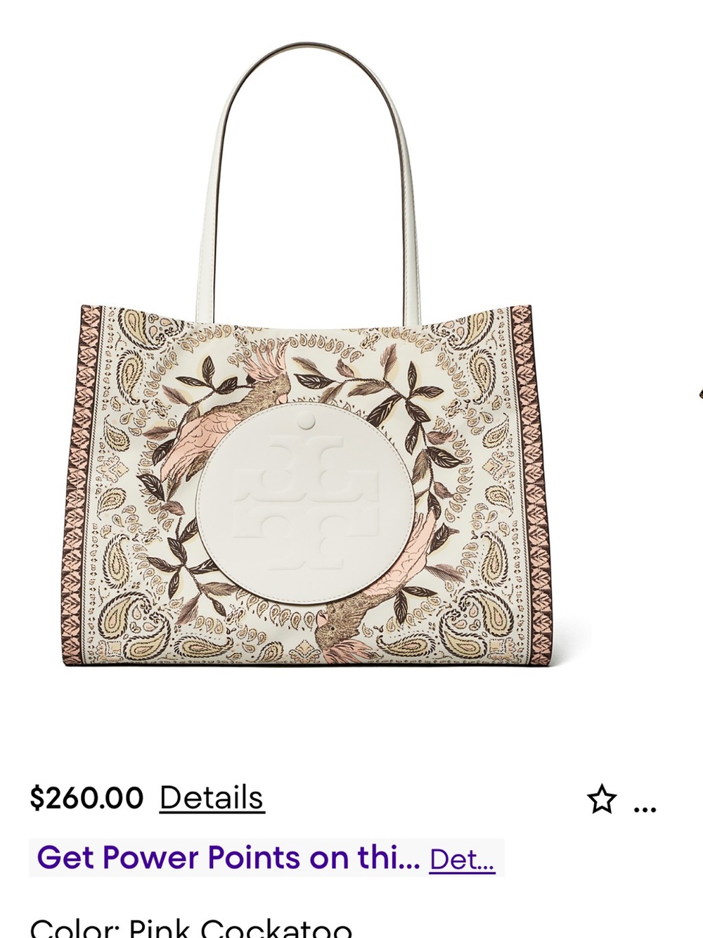 TORY BURCH ELLA large tote bag in pink cockatoo. - Picture 16 of 16
